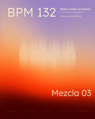 Portada del álbum de casas minimalistas con degradado vibrante