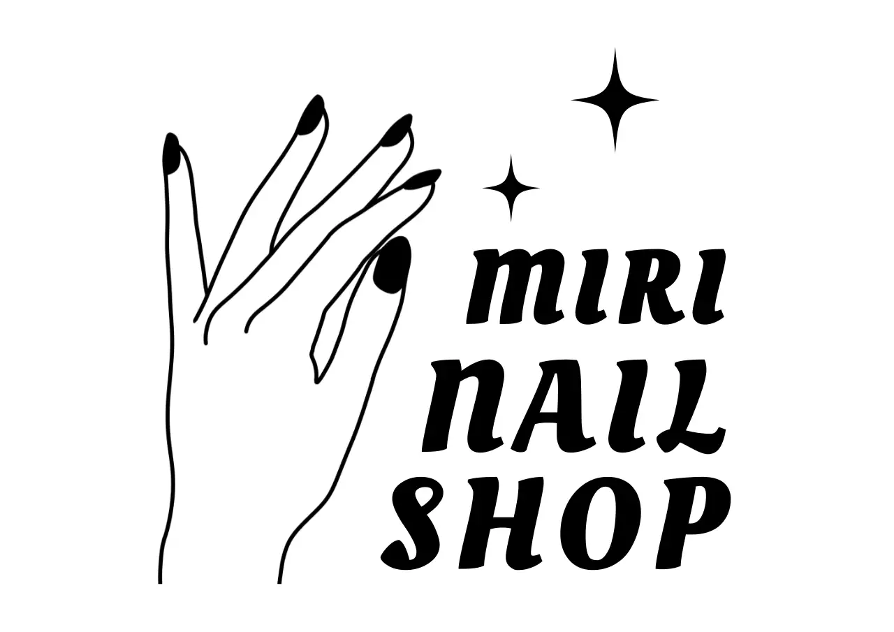 黒 シンプル ネイル サロンロゴ