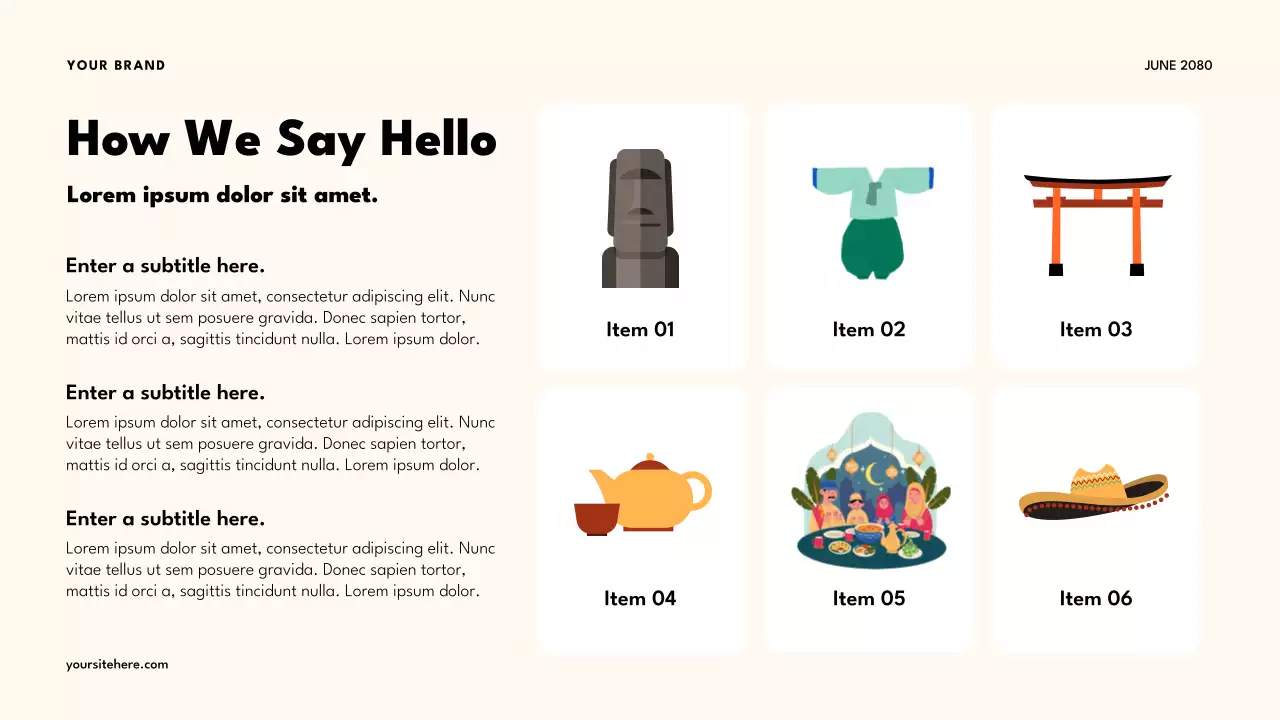 Bài thuyết trình của lớp đa văn hóa Orange Retro