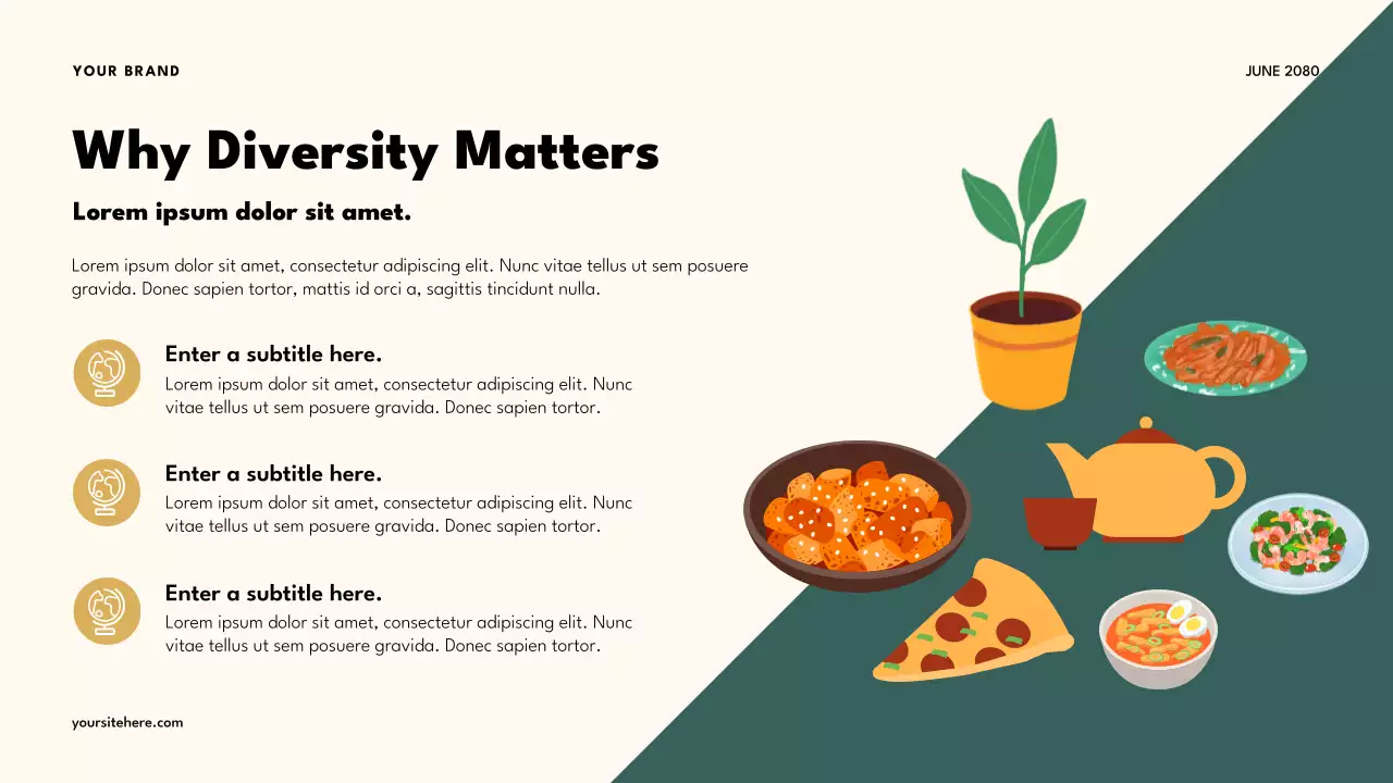 Bài thuyết trình của lớp đa văn hóa Orange Retro