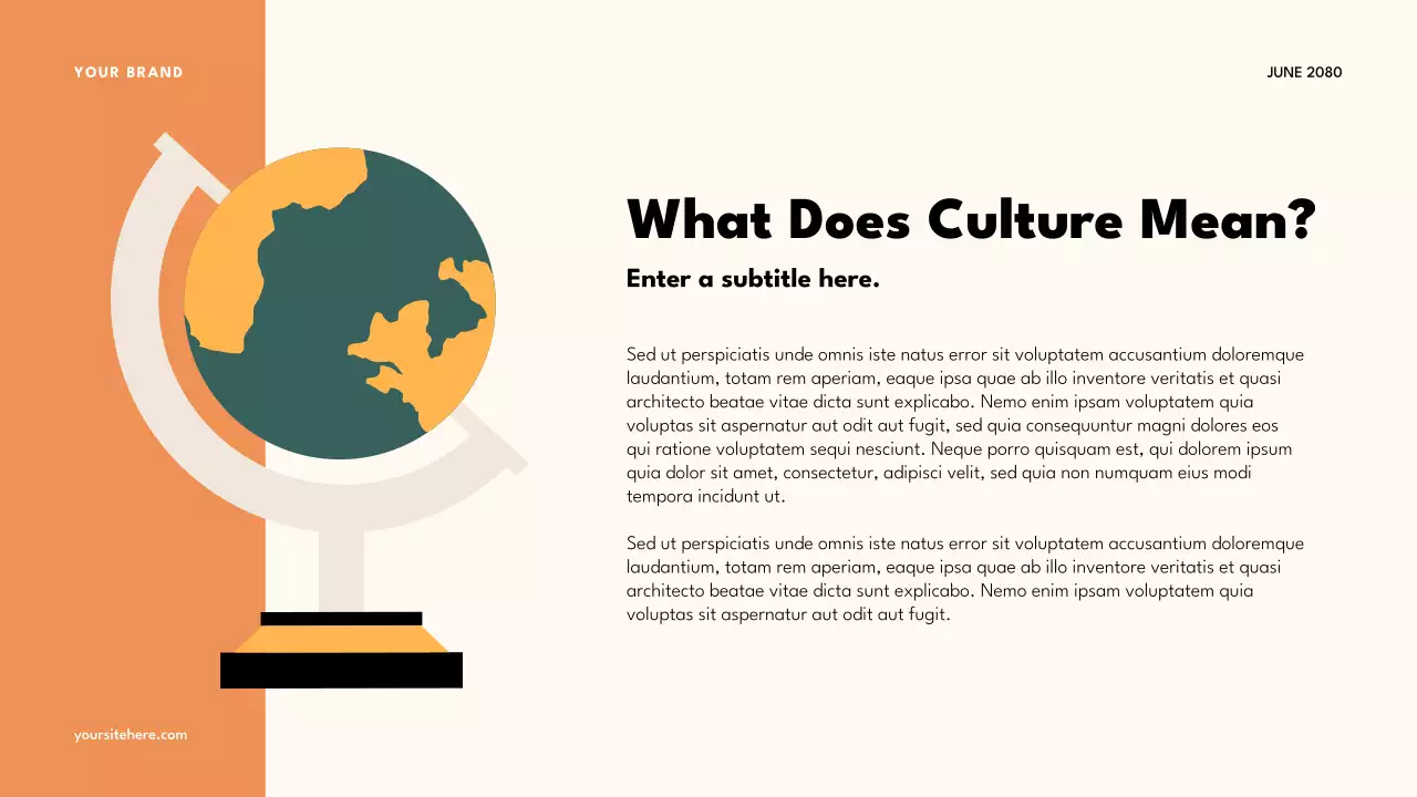 Bài thuyết trình của lớp đa văn hóa Orange Retro