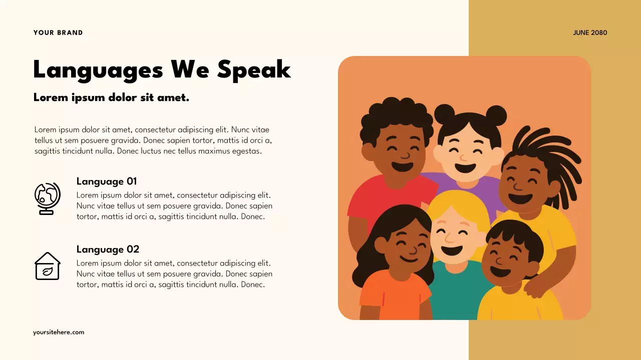 Bài thuyết trình của lớp đa văn hóa Orange Retro