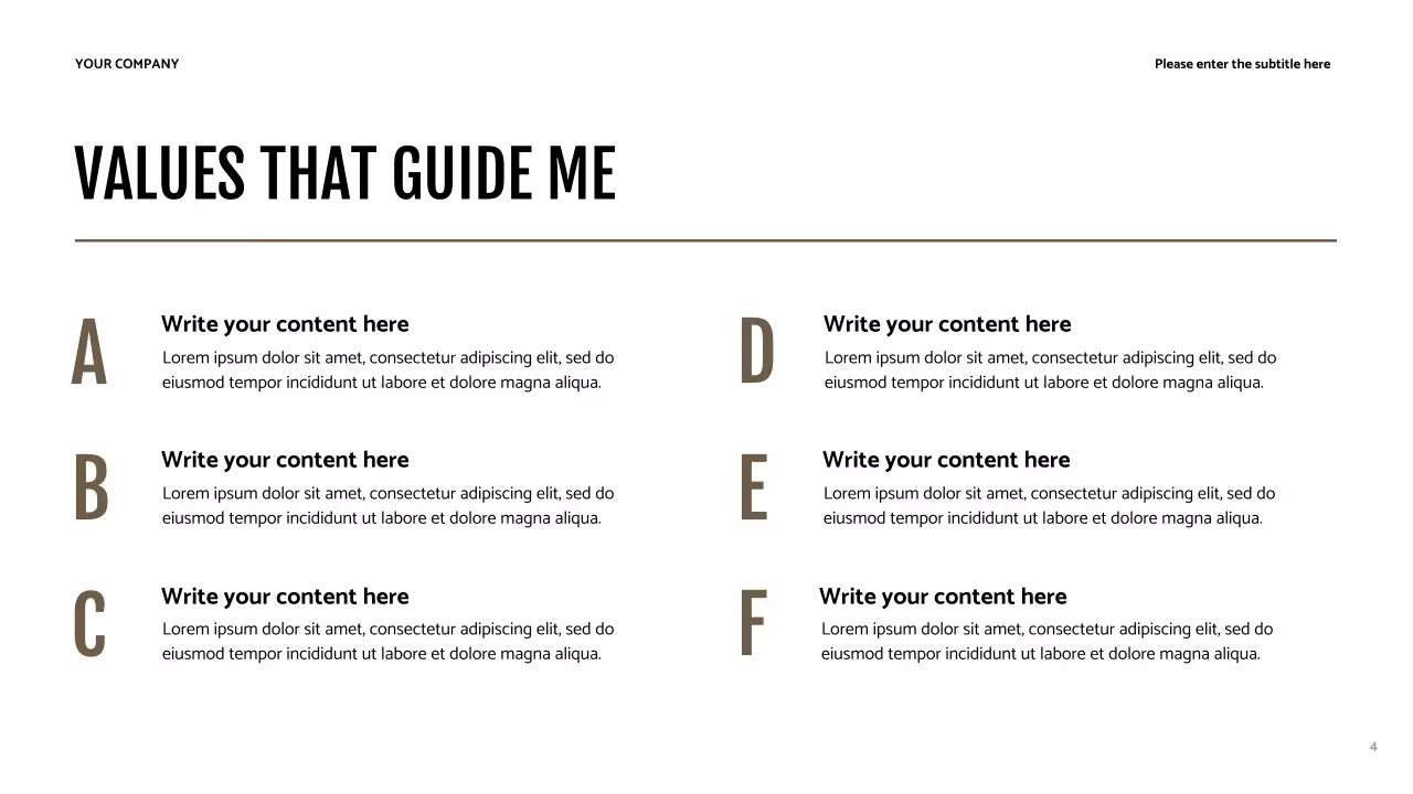 Presentasi Identitas Pengembangan Diri Modern Brown