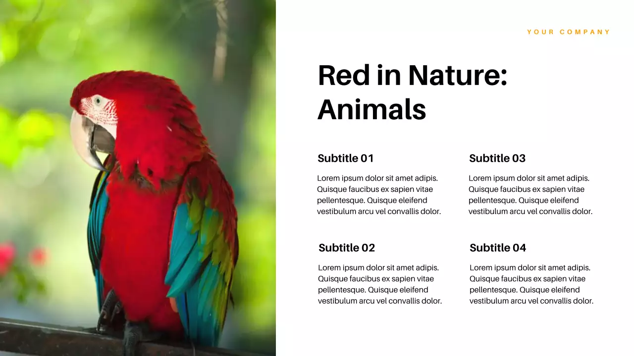 Red Aesthetic Colors in Nature Lecture Presentation