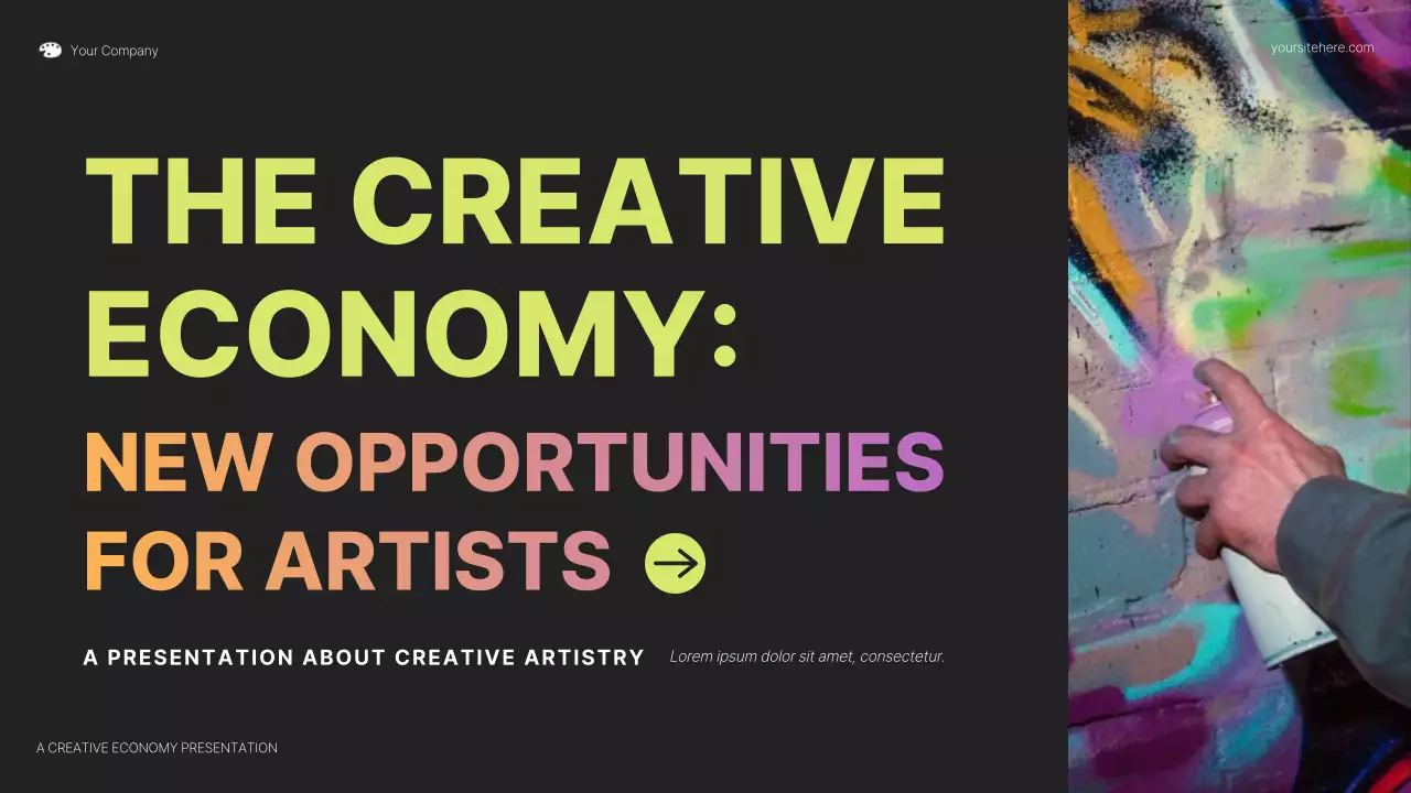 Colorful Artist Opportunities Guide Presentation