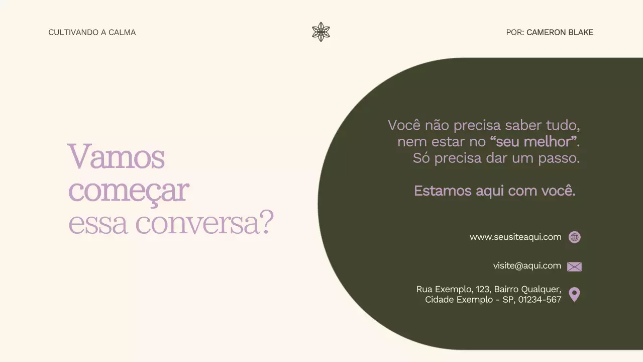 Apresentação do Guia de Bem-Estar Minimalista Roxo