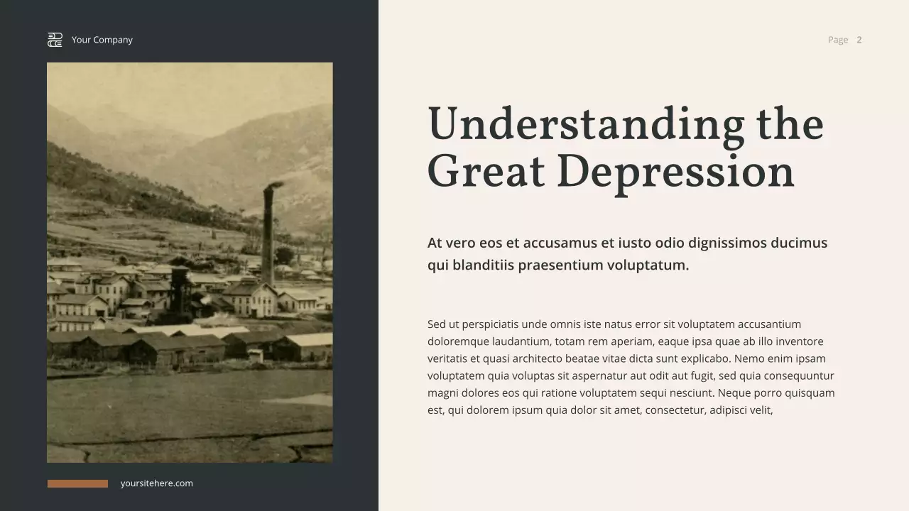 Brown Vintage American History Lecture Presentation