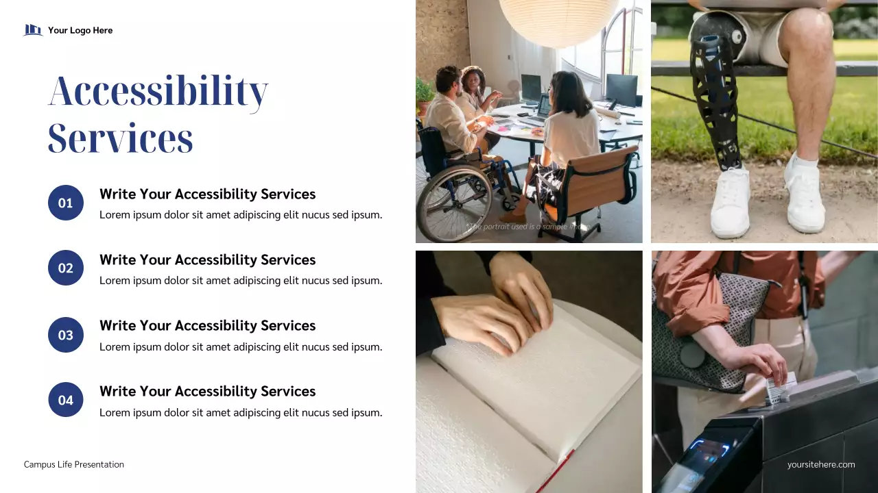 Blue Modern Campus Life Guide Presentation