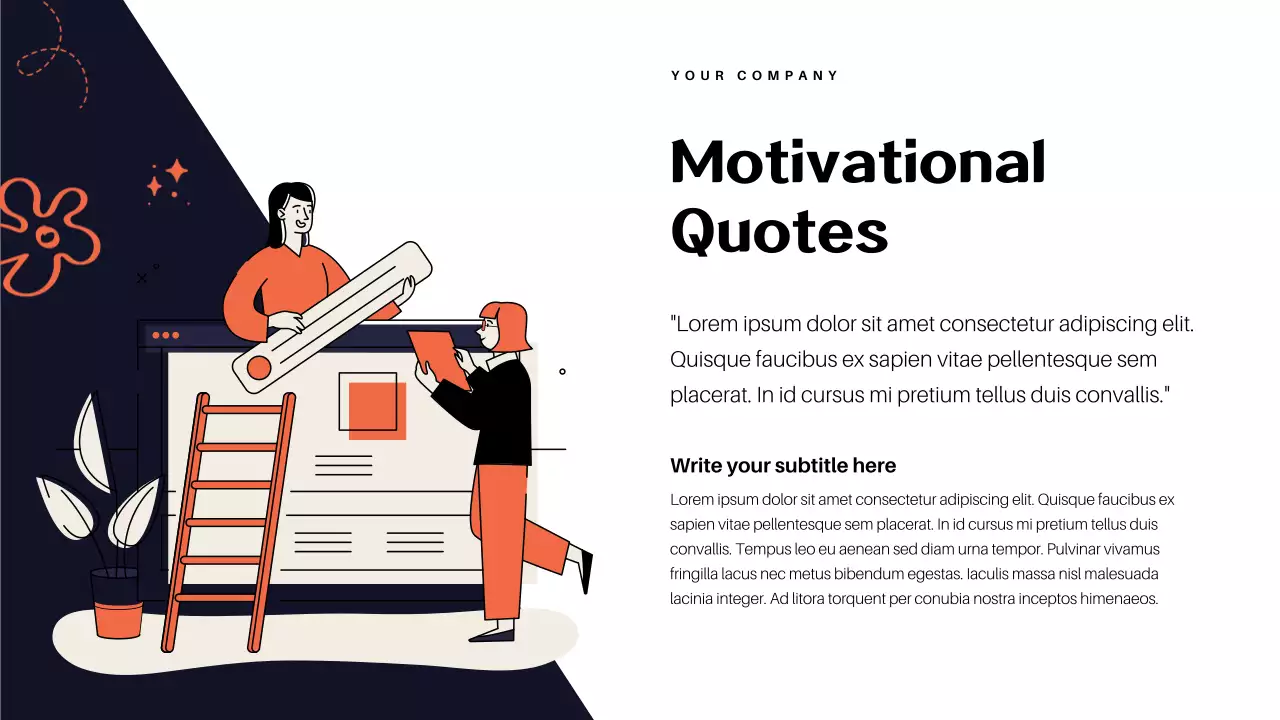 Orange Abstract Historical Failures Lecture Presentation