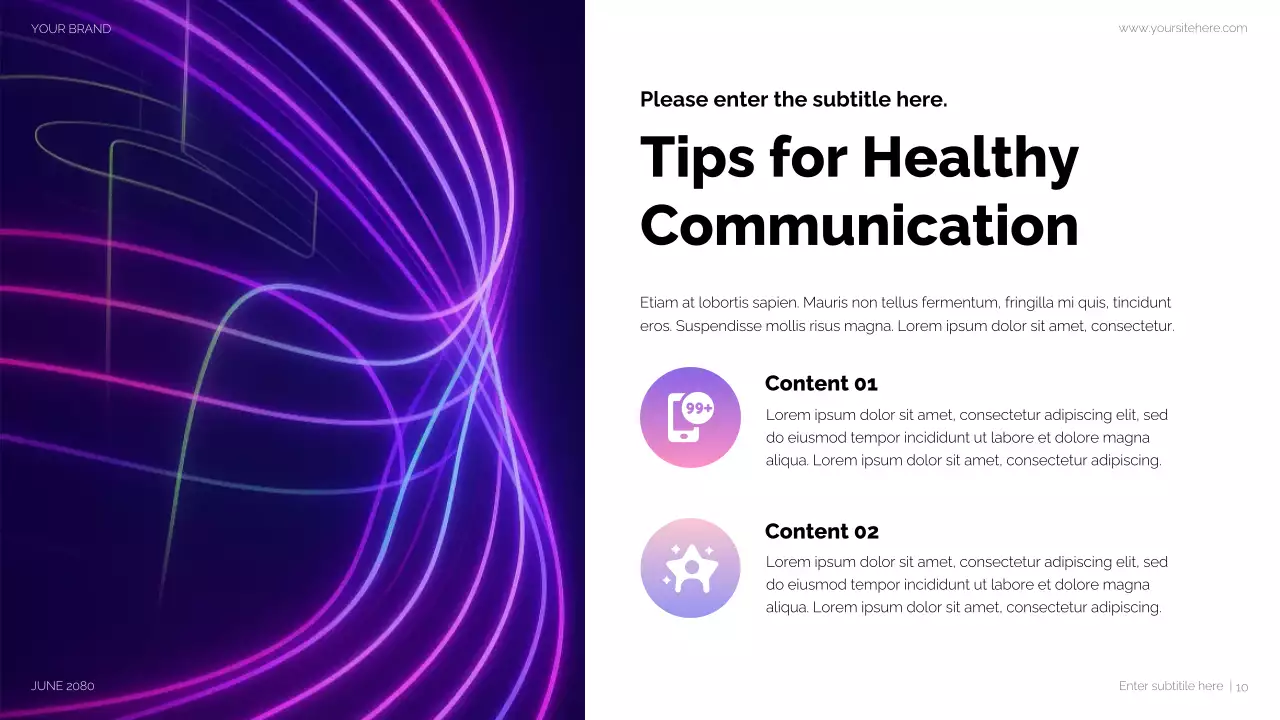 Purple Modern Social Media Presentation