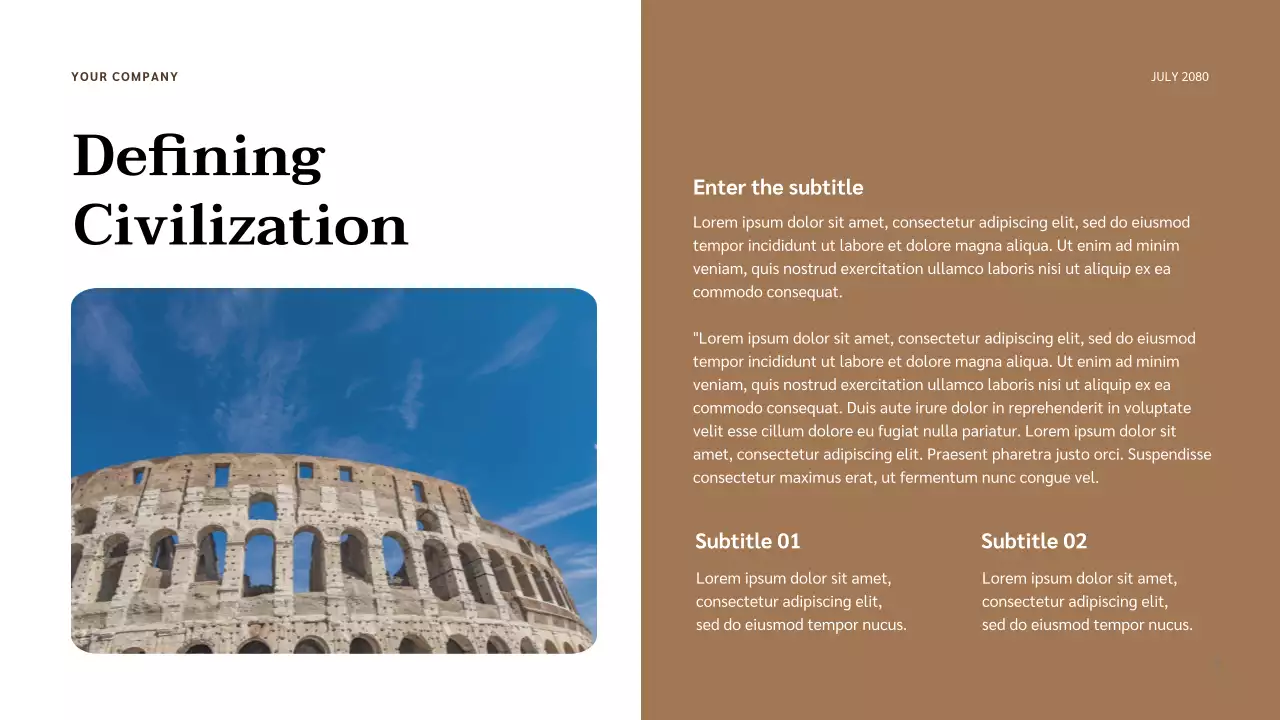 Beige Classic Historical Civilization Lecture Presentation