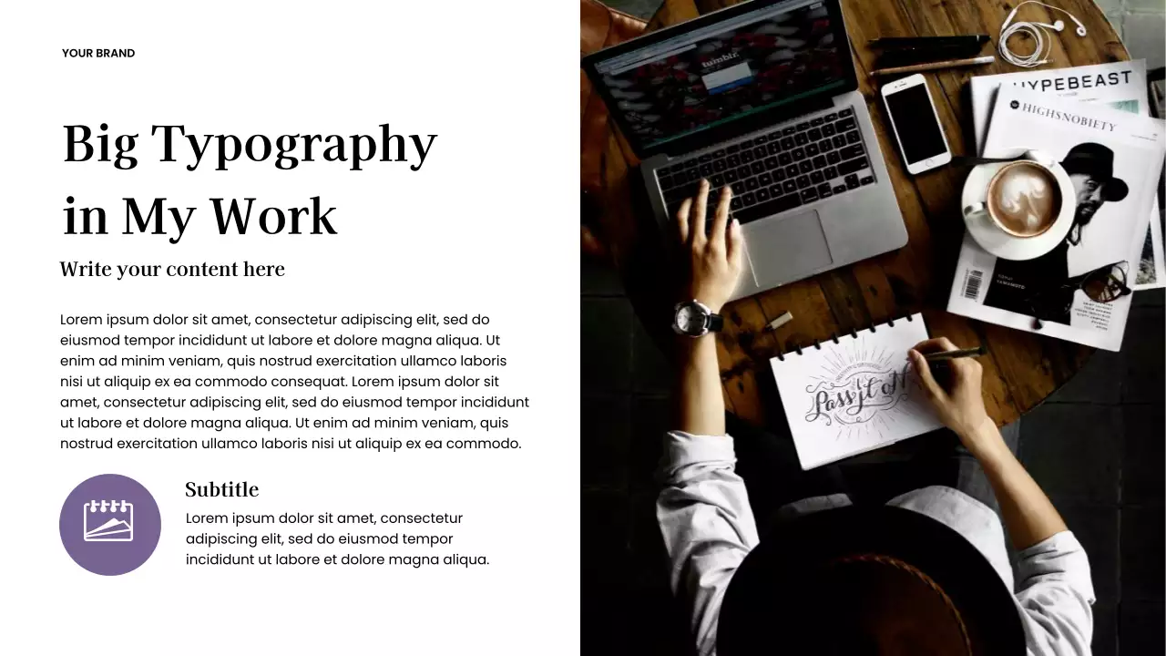 Brown Modern Creative Journey Presentation