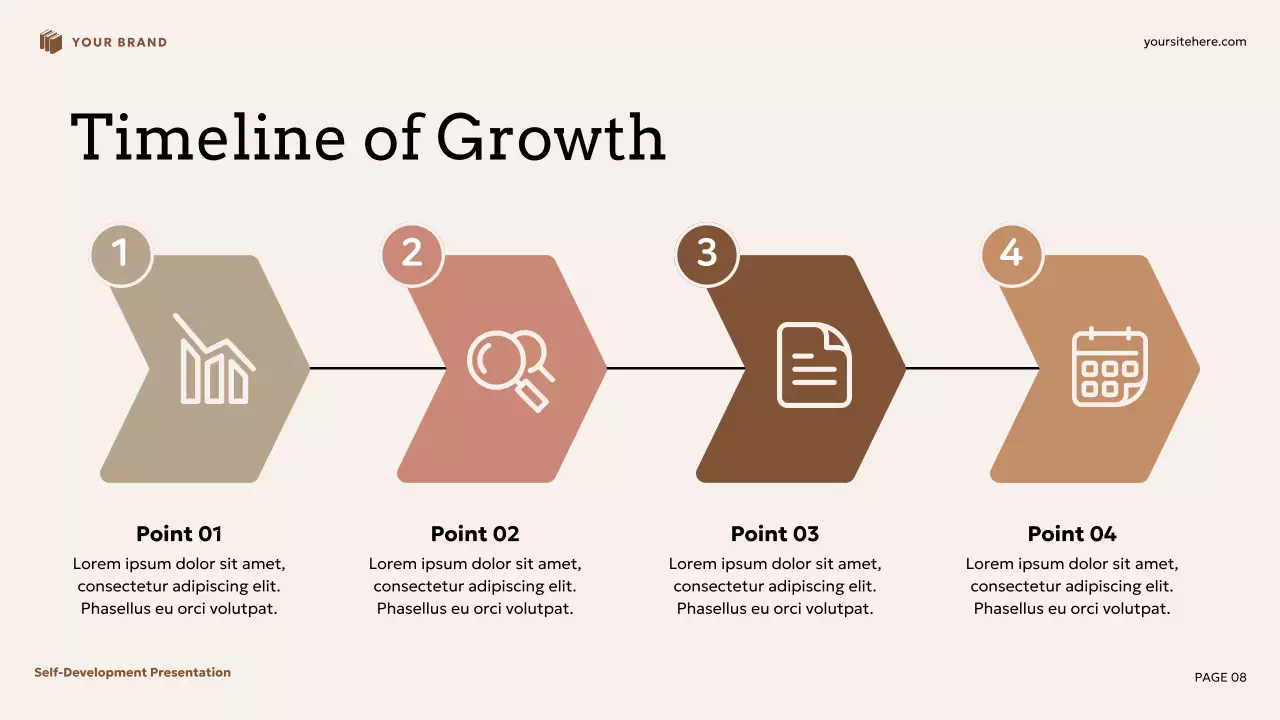 Beige and Brown Floral Self-Development Presentation