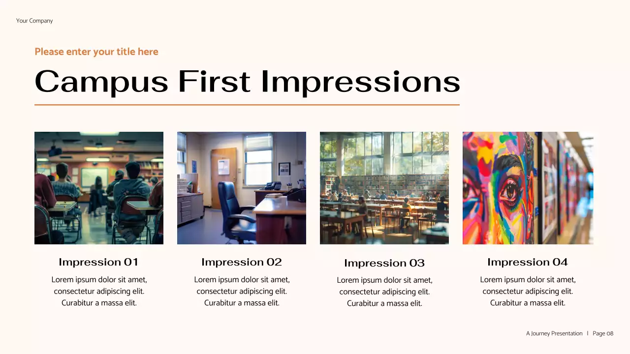 Brown Minimal Personal Journey Presentation