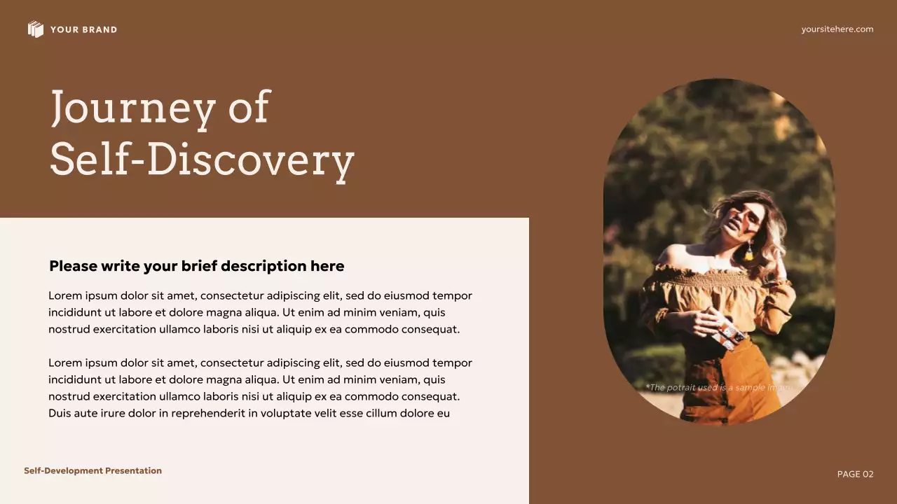 Beige and Brown Floral Self-Development Presentation