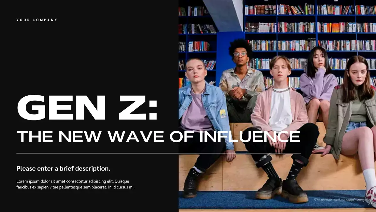 Black Trendy Gen Z Influence Lecture Presentation