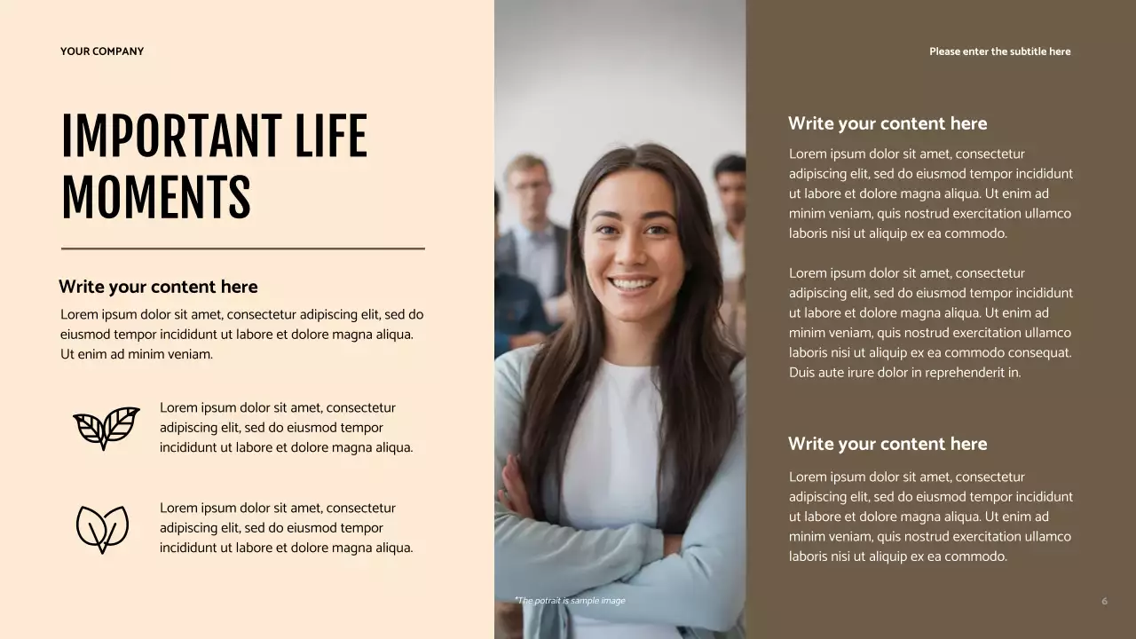 Presentasi Identitas Pengembangan Diri Modern Brown