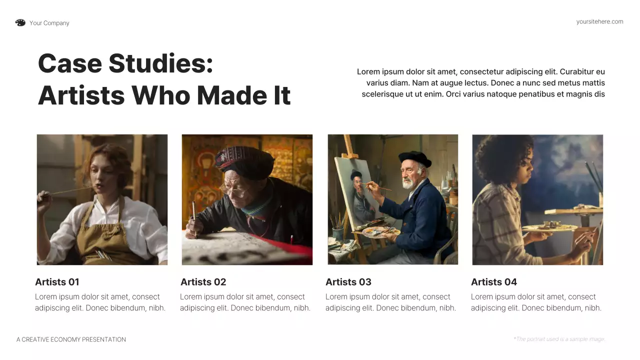 Colorful Artist Opportunities Guide Presentation