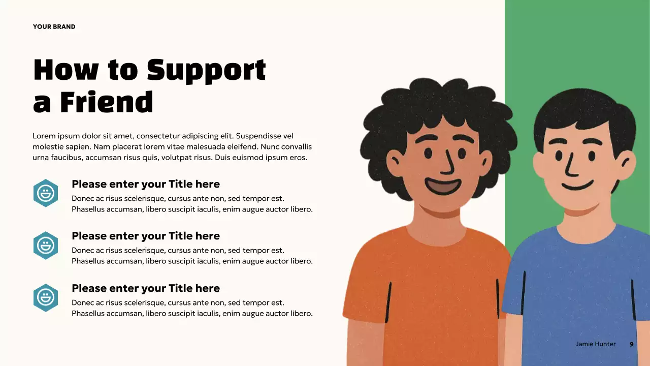 Orange Bold Mental Health Awareness Presentation