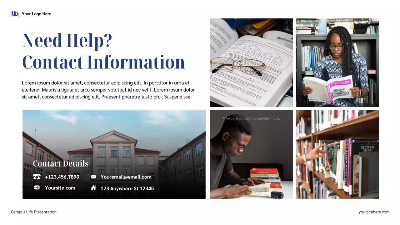 Blue Modern Campus Life Guide Presentation