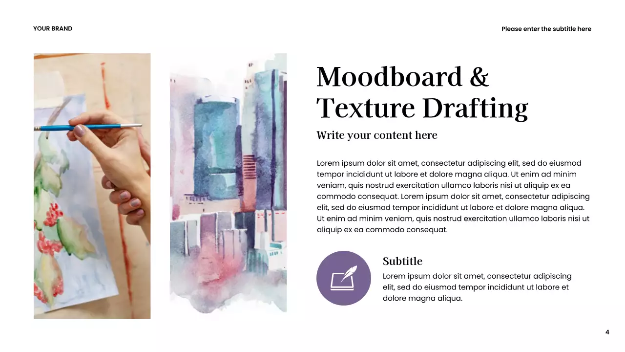 Brown Modern Creative Journey Presentation