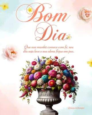 Postagem no Instagram com cartão de felicitações florais coloridos