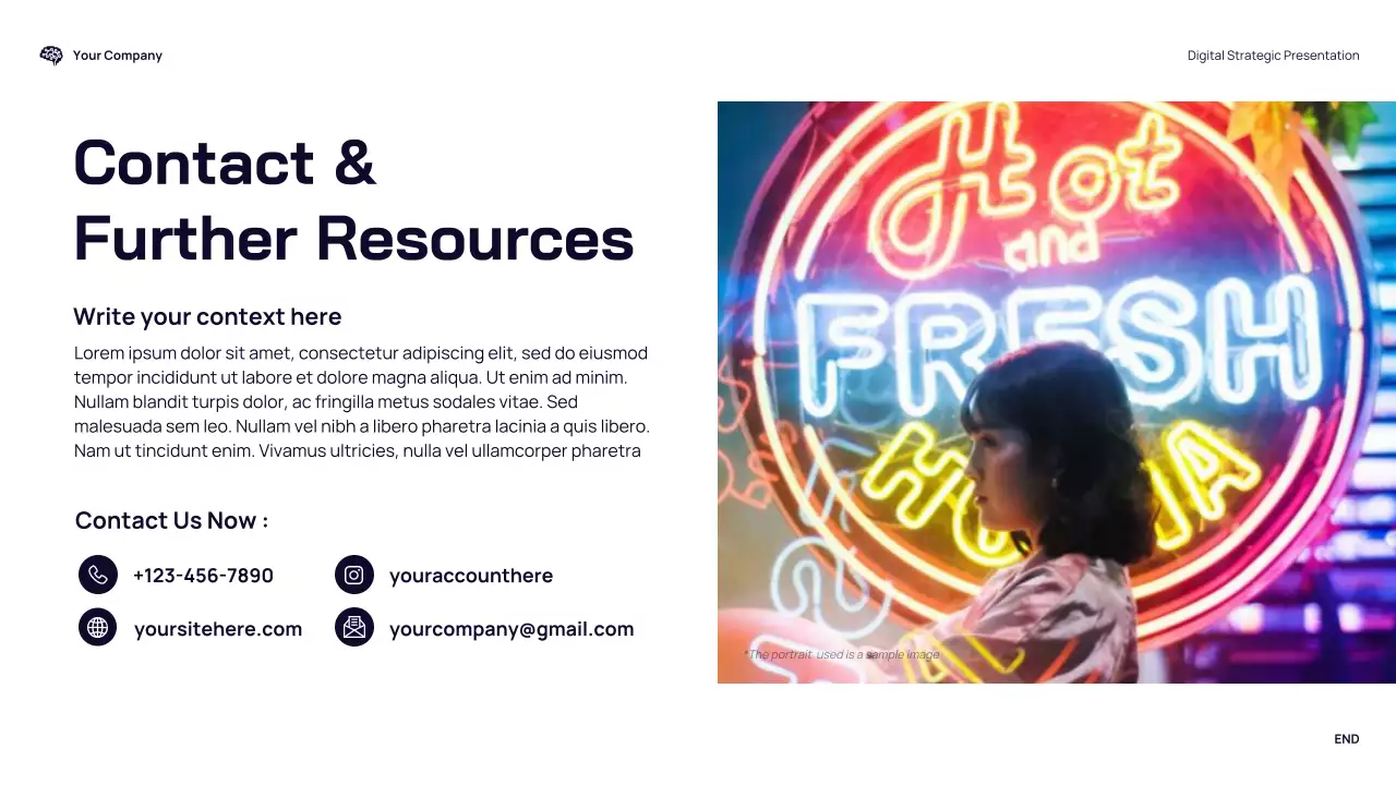 Blue Modern Digital Typography Strategy Presentation