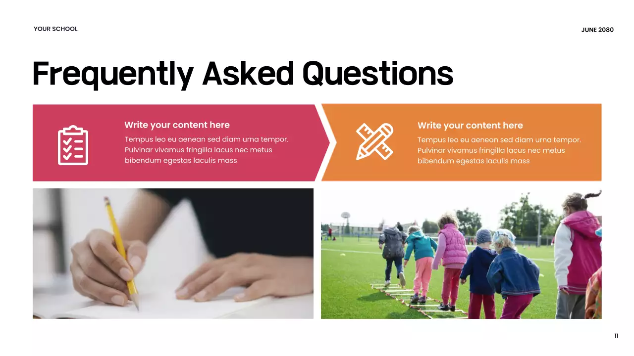 Orange Modern Back-to-School Program Presentation