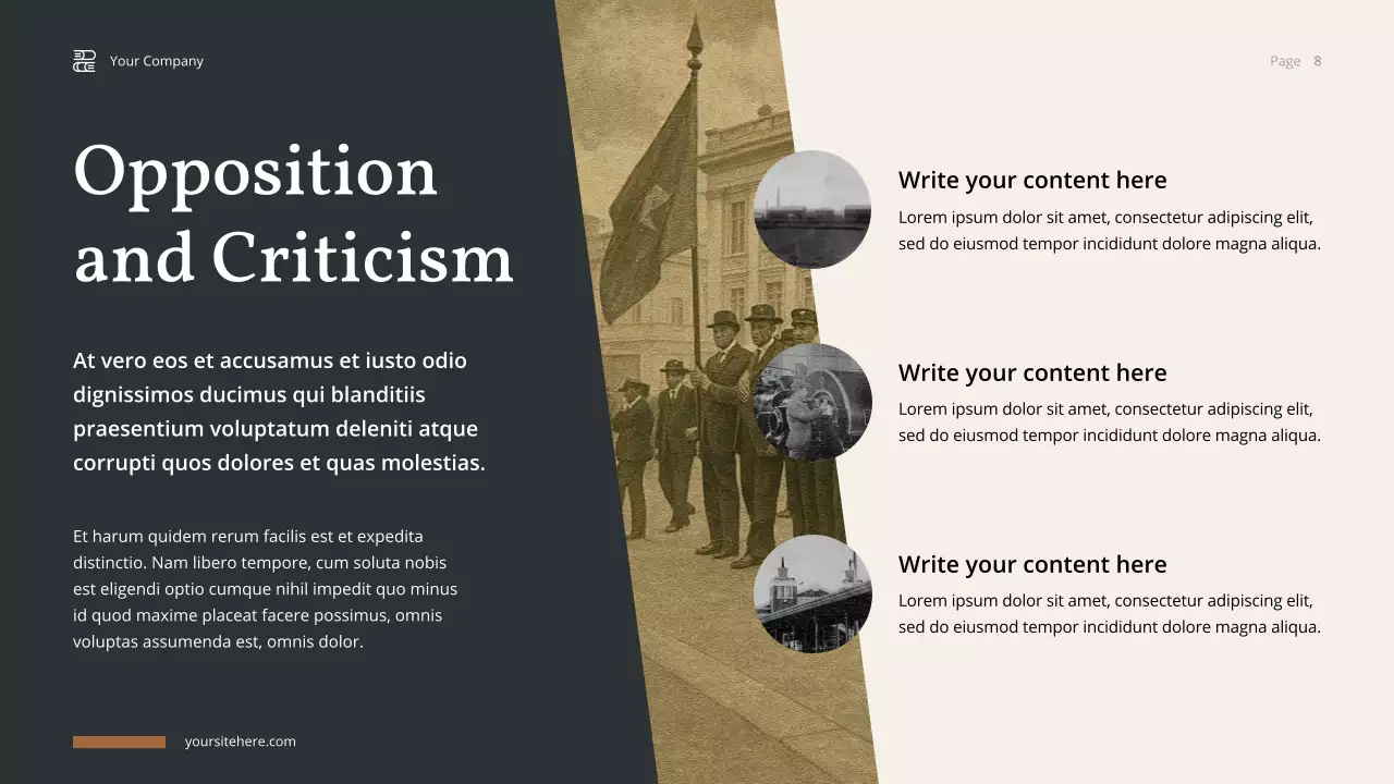 Brown Vintage American History Lecture Presentation