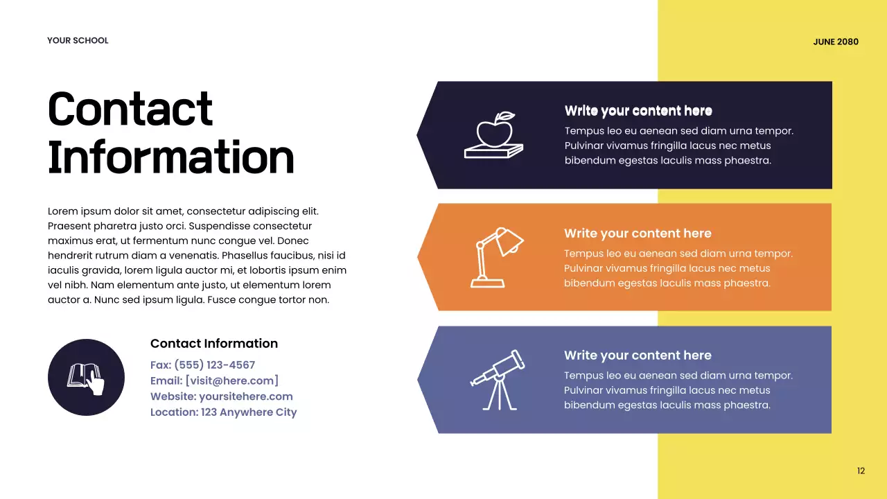 Orange Modern Back-to-School Program Presentation