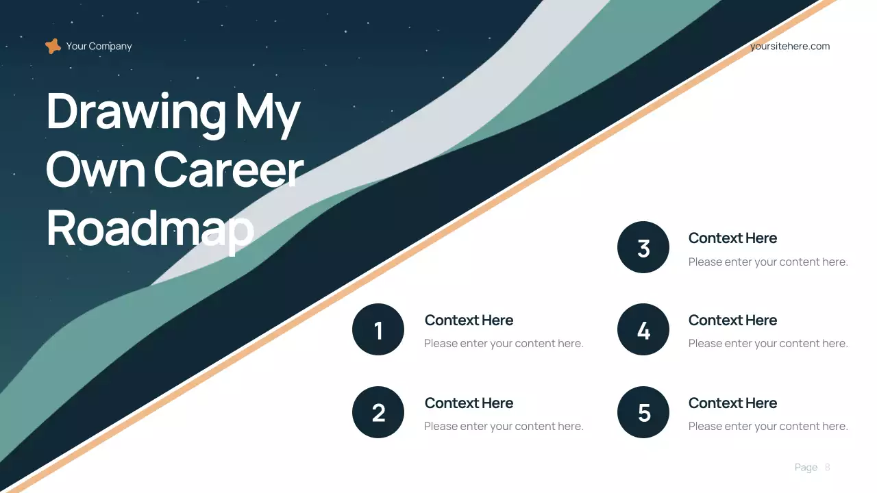 Blue Modern Career Path Lecture Presentation