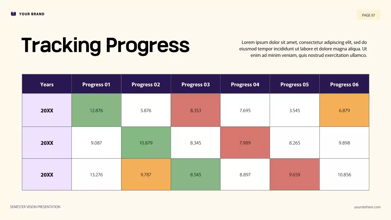 Purple and Orange 3D Illustration Personal Goals Presentation