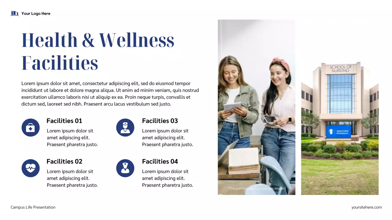 Blue Modern Campus Life Guide Presentation