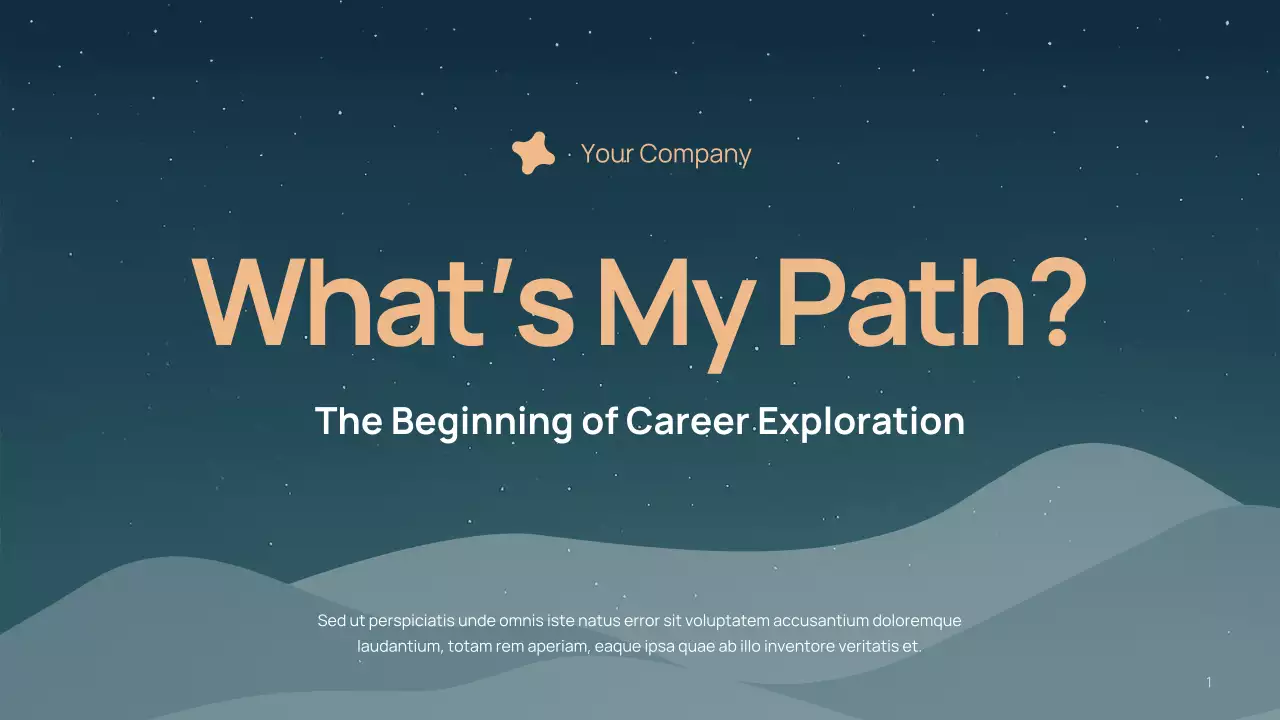 Blue Modern Career Path Lecture Presentation