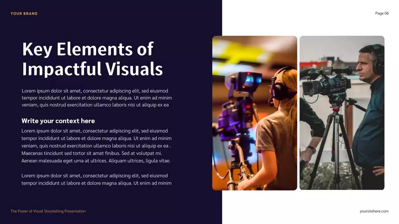 Blue Red and Orange Illustration Storytelling presentation