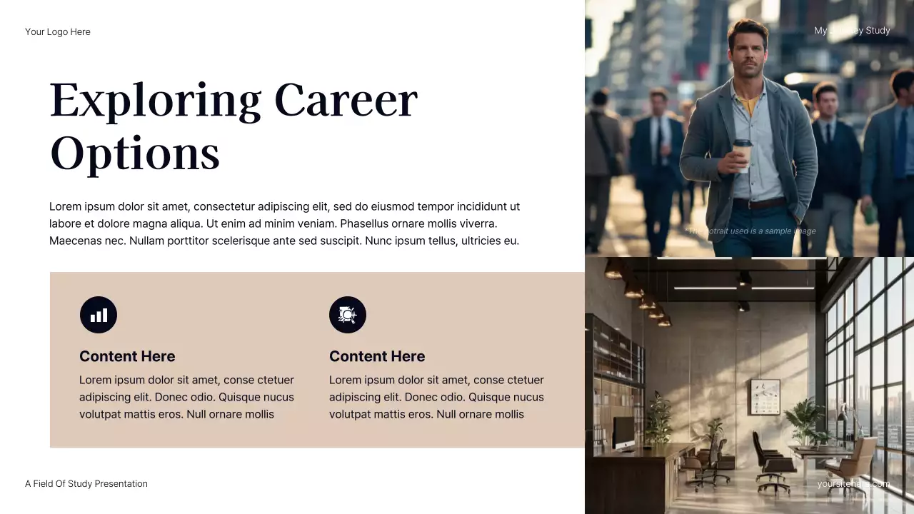 Grey Modern Career Path Presentation