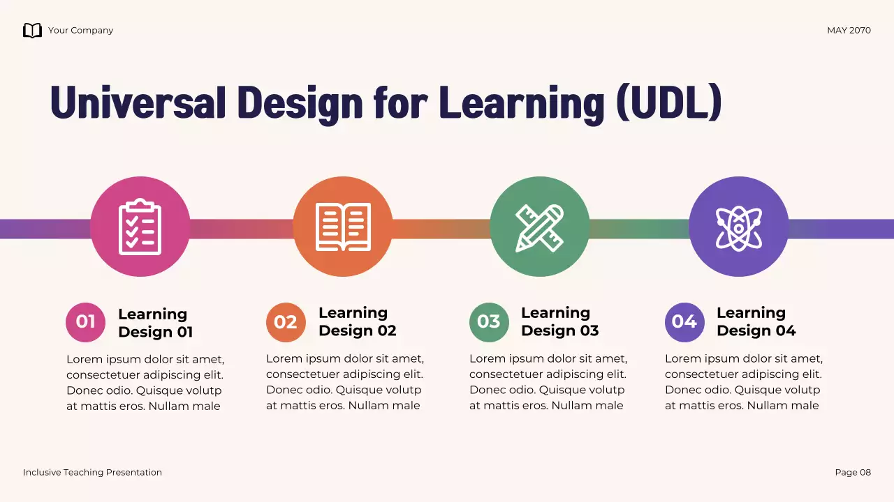 Navy Illustrative Modern Inclusive Teaching Presentation