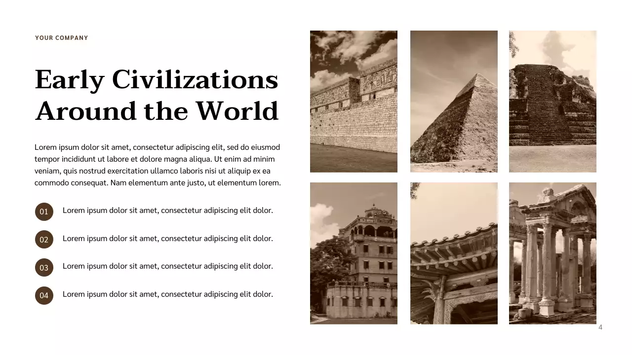 Beige Classic Historical Civilization Lecture Presentation