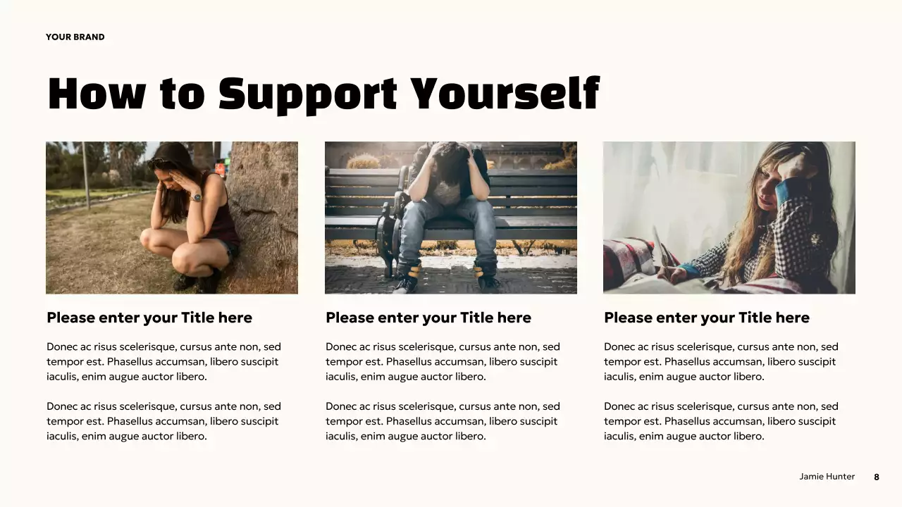 Orange Bold Mental Health Awareness Presentation