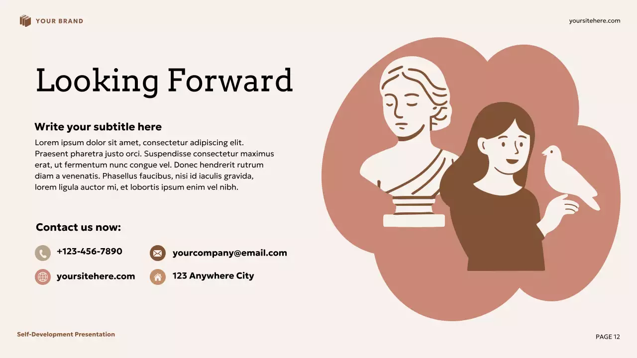 Beige and Brown Floral Self-Development Presentation