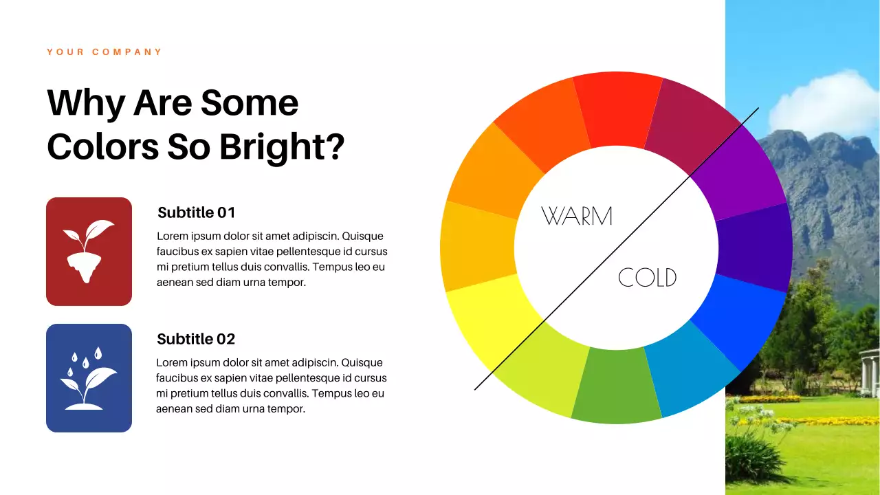 Red Aesthetic Colors in Nature Lecture Presentation