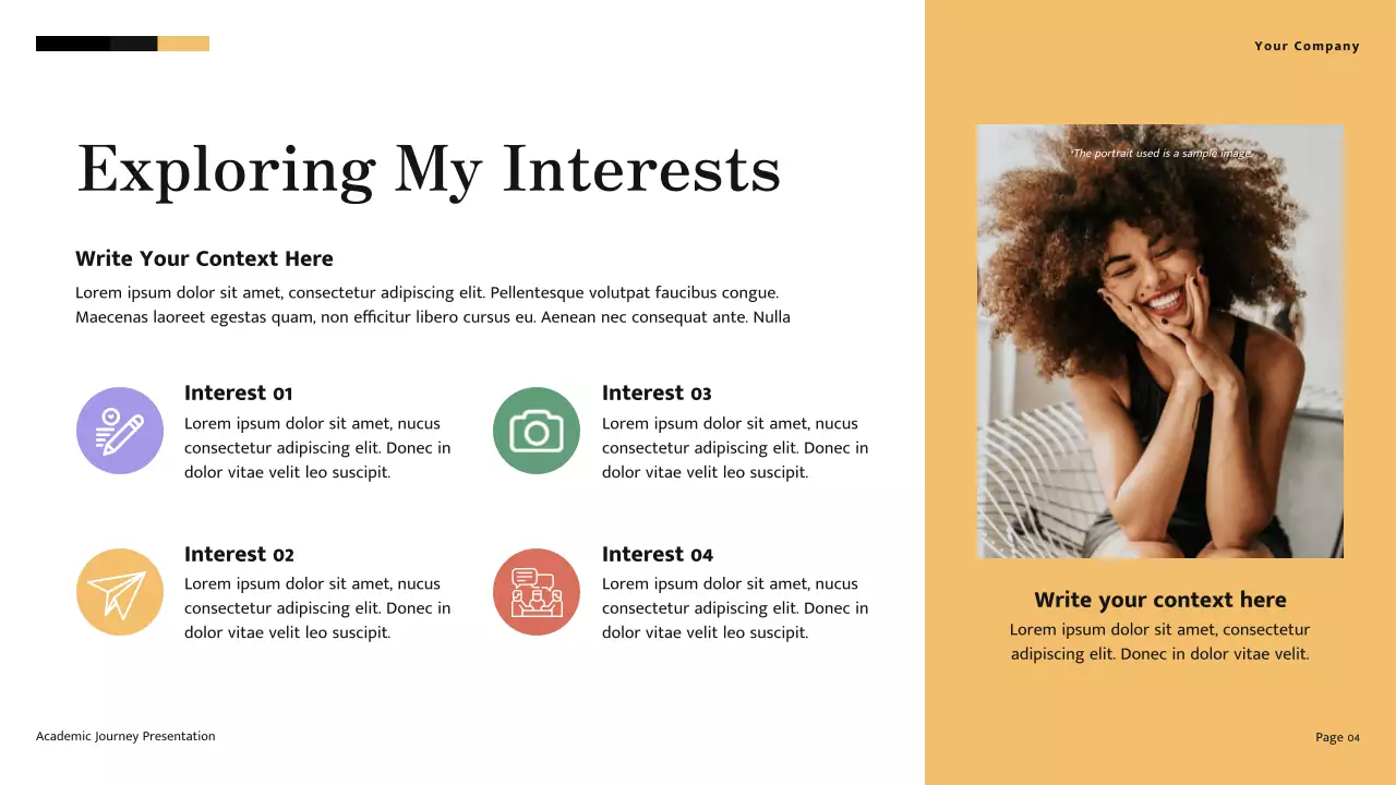 Yellow and Cream Minimalist Modern Academic Journey Presentation