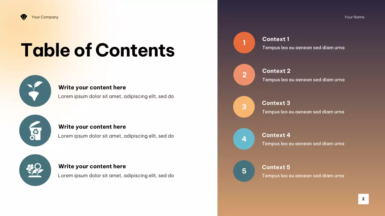 Orange Minimalist Climate Change Awareness Presentation