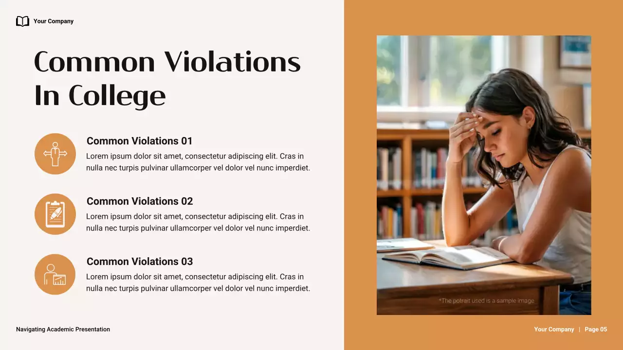 Brown and Orange Minimal Academic Integrity Lecture Presentation