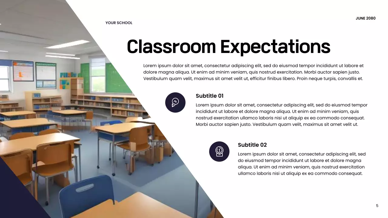 Orange Modern Back-to-School Program Presentation