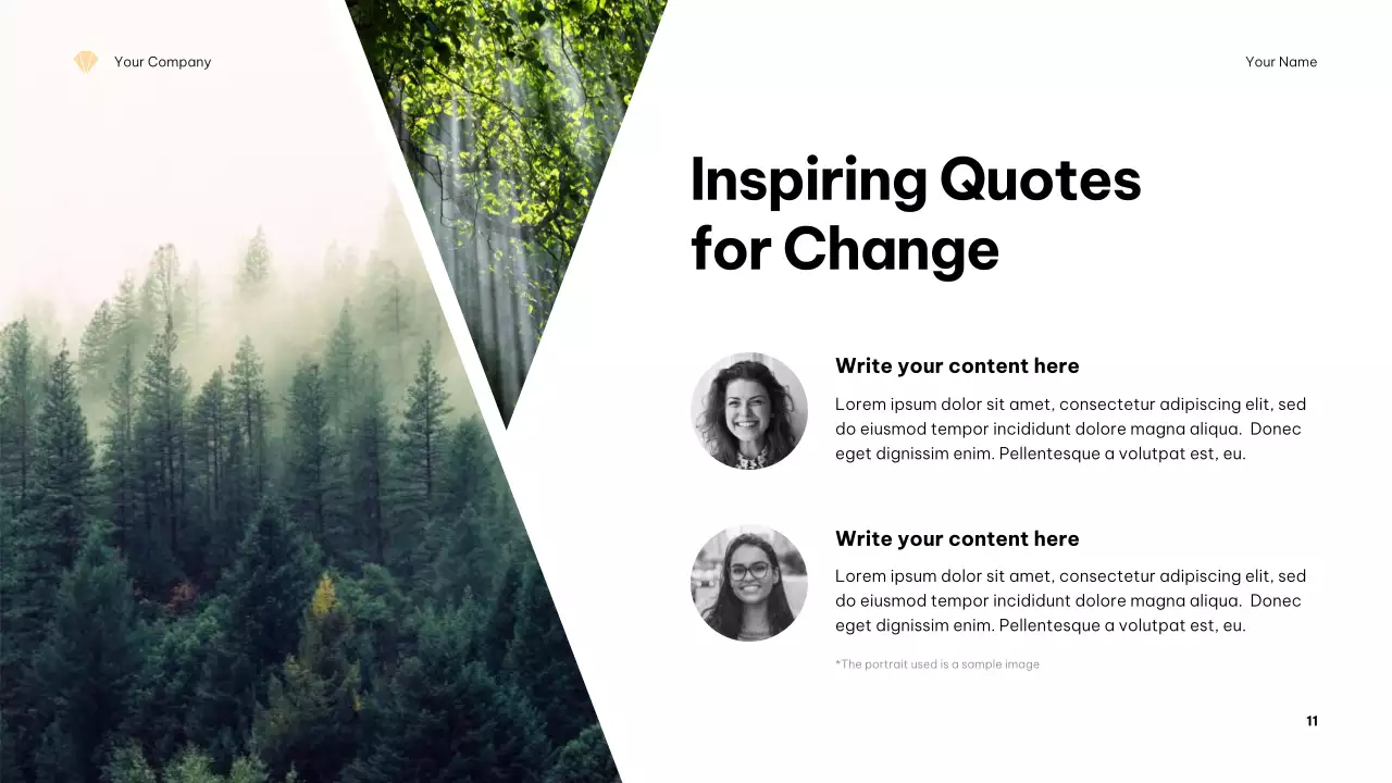 Orange Minimalist Climate Change Awareness Presentation