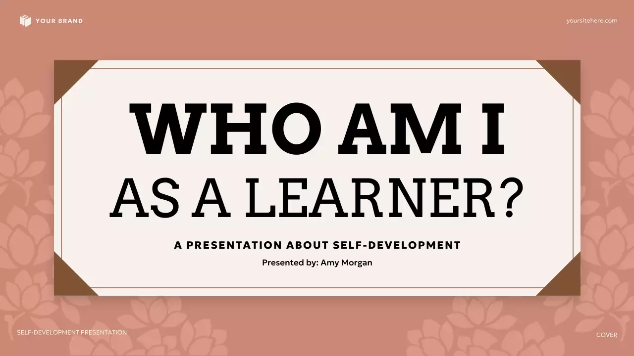 Beige and Brown Floral Self-Development Presentation