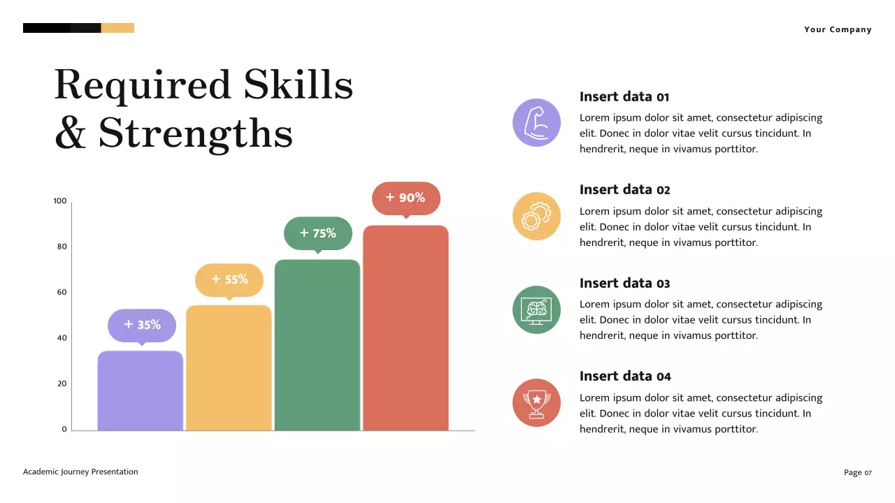Yellow and Cream Minimalist Modern Academic Journey Presentation