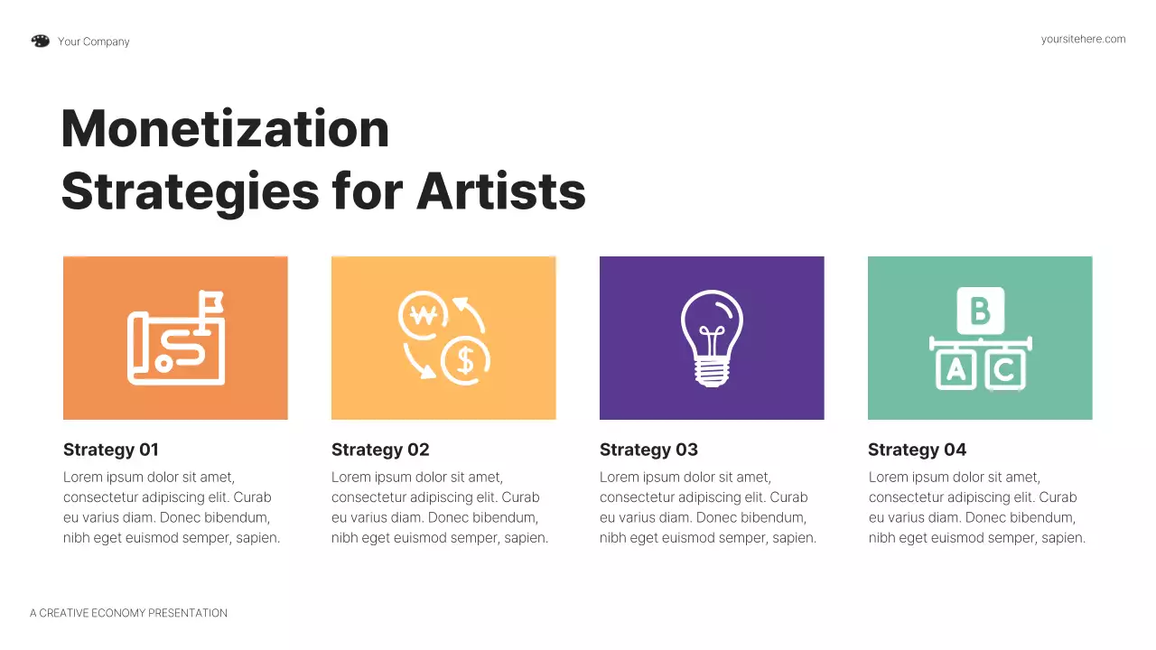 Colorful Artist Opportunities Guide Presentation