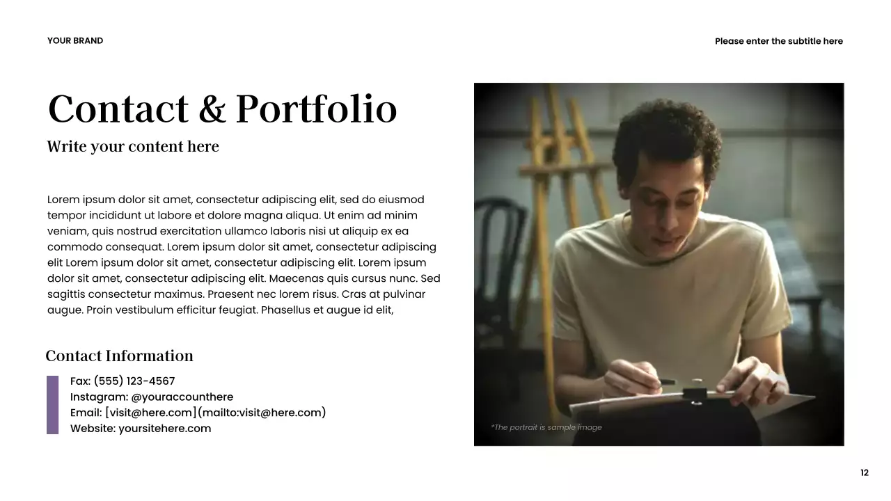 Brown Modern Creative Journey Presentation